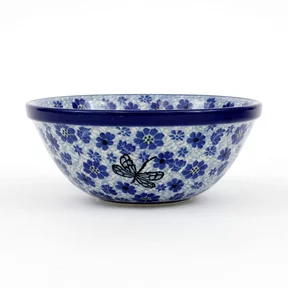 Miska ceramiczna 058 h-7,5cm <br> 1443X Ważka w kwiatach